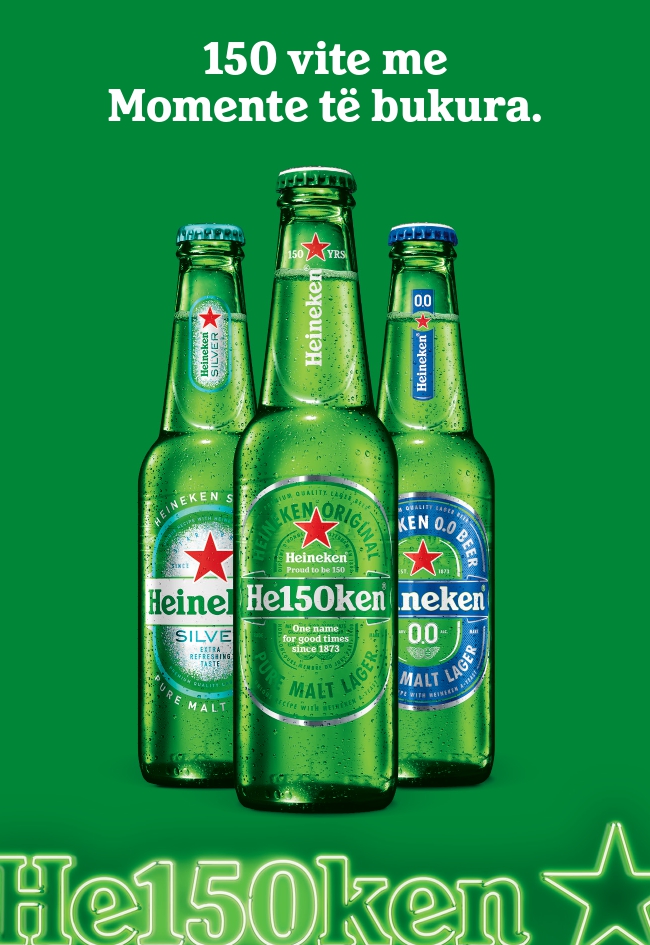 Heineken: 150 vjet freski, gëzim dhe “Momente të Bukura”