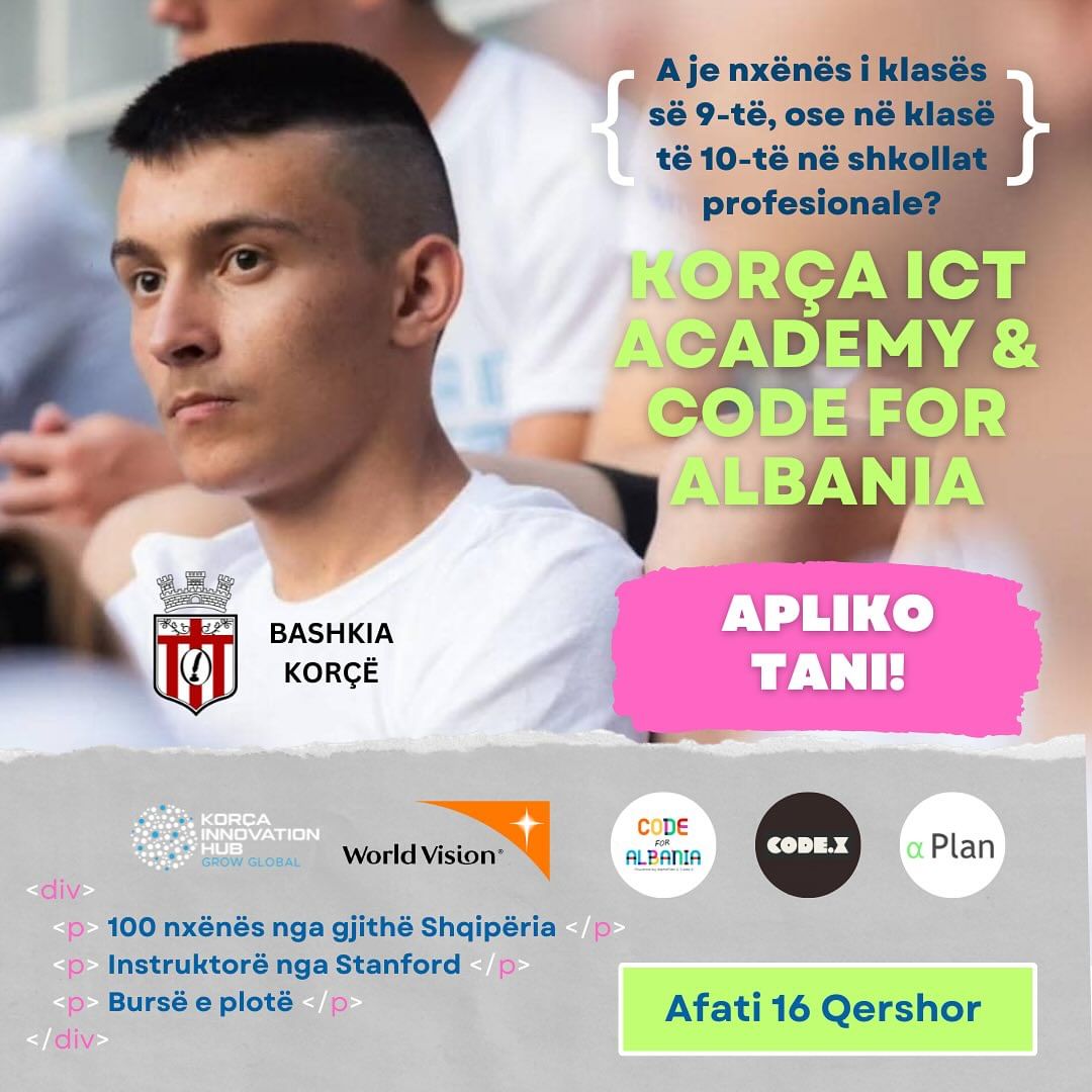 Hapet akademia më e madhe e inovacionit për fëmijët dhe të rinjtë: Korça ICT Academy