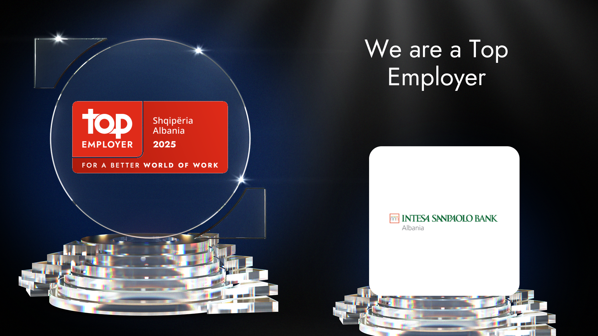 INTESA SANPAOLO BANK ALBANIA është banka e vetme në Shqipëri që merr certifikatën prestigjoze "Top Employer"