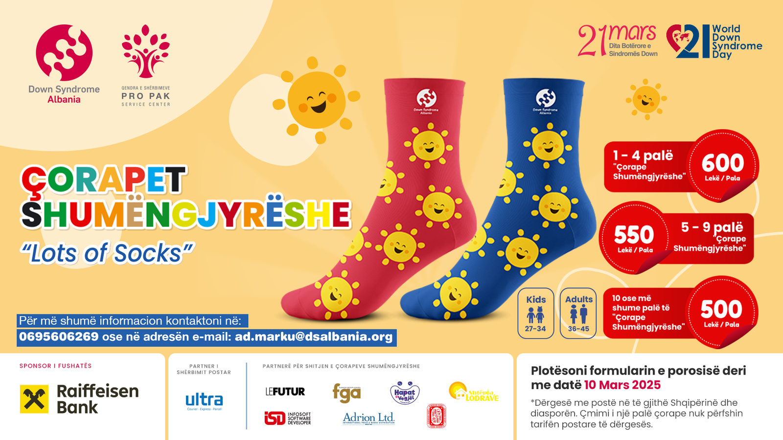 Një thirrje nga zemra: Fushata e “Çorapeve Shumëngjyrëshe” për fëmijët me sindromën Down!