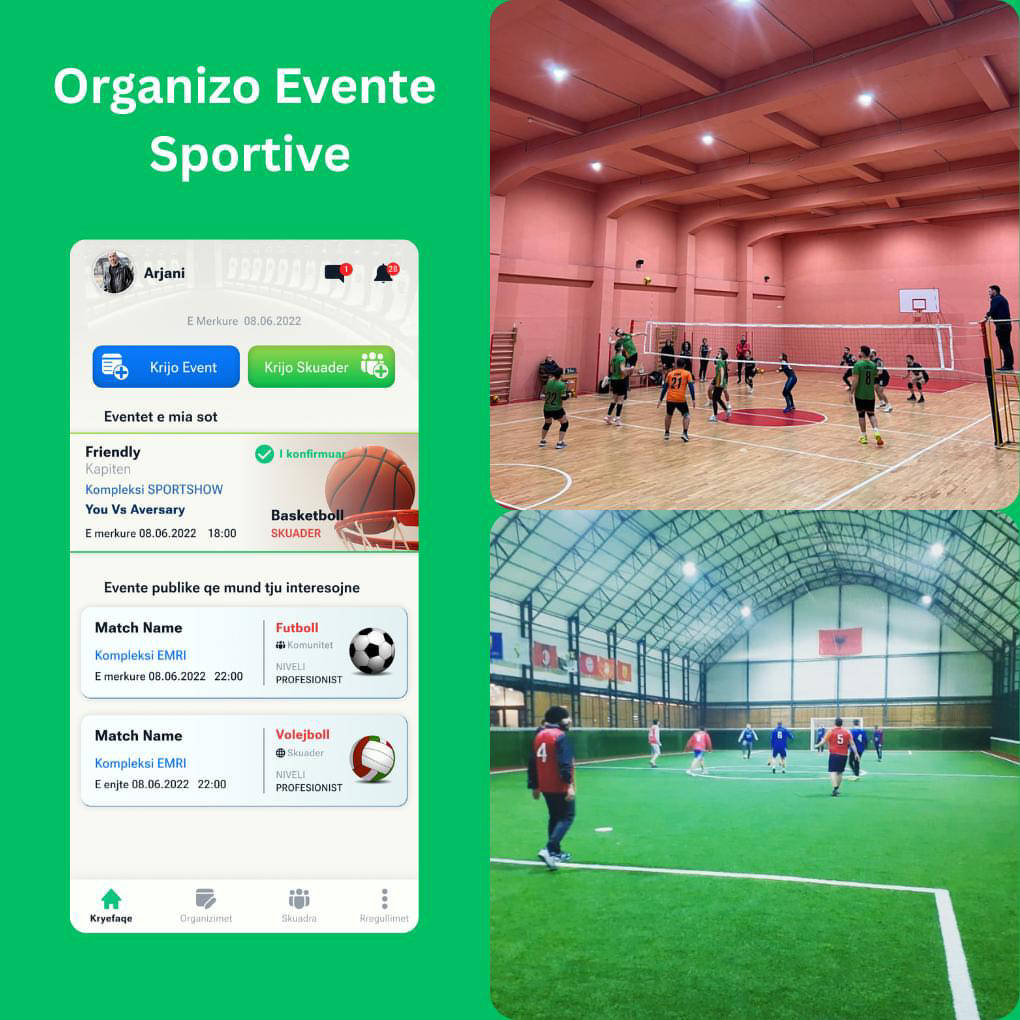 Një aplikacion që mund të organizosh evente sportive? Po, quhet "Sportisti AL"!